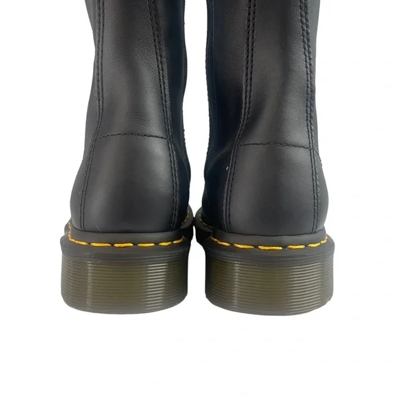 Dr MARTEN 1914 VONDA MON LEATHER BLACK BOOT FLOWER EMBROIDERY DETAILING SIZE UK4 - Picture 7 of 16